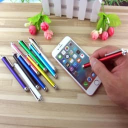 10Pcs/Set Mesh Fiber Capacitive Stylus Pen Metal Touch Screen Pens for All Capacitive screen Smart Phone Tablet Drop Shipping