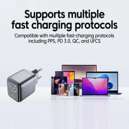 45W GaN Charger With AI Smart Screen Display For iPhone 17 16 15 Samsung Xiaomi PD 3.0 QC 3.0 USB C PD Wall Charger Adapter