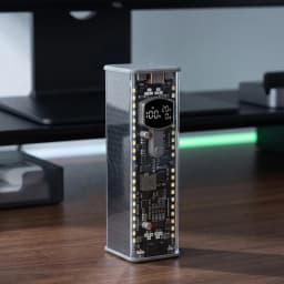 PD100W High-Power Power Bank Case Solder-Free 8-Cell 21700 Battery Holder DCVoltage Regulation High-Brightness LED Outdoor Light
