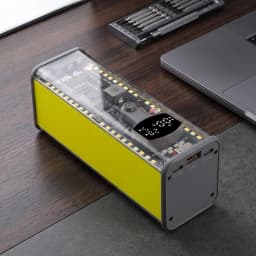 PD100W High-Power Power Bank Case Solder-Free 8-Cell 21700 Battery Holder DCVoltage Regulation High-Brightness LED Outdoor Light