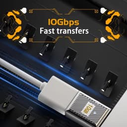 120W USB Type C OTG Adapter 10Gbps Data Transmission Type-C to USB-C Charging Converter For U Disk Keyboard Macbook Pro Phone