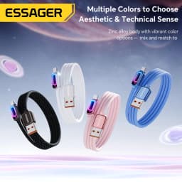Essager USB Type C Cable 7A PD3.1 Fast Charging For MacBook Laptop iPhone 17 16 15 Pro Max iPad Samsung Type C Cable