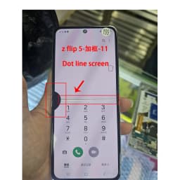 AAA+ Dynamic AMOLED For Samsung ZFlip 5 Defected Dot LCD Inner Screen For Z Flip 5 Display Touch Screen Digitizer Reapair Parts