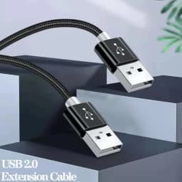 NNBILI USB to USB Extension Cable Type A Male to Male USB Extender for Radiator Hard Disk Webcom Camera USB Cable Extens