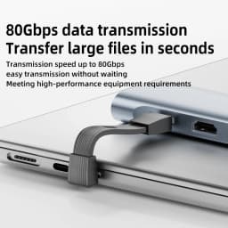 USB 4.0 Type-C to Type-C Cable 240W Fast Charging 80Gbps Data Transmission 8K60Hz Three-Dimensional Short Flexible Board Cable