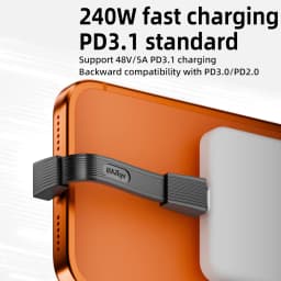 USB 4.0 Type-C to Type-C Cable 240W Fast Charging 80Gbps Data Transmission 8K60Hz Three-Dimensional Short Flexible Board Cable