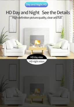 WiFi Wireless Mini Smart Home Surveillance Camera HD Infrared Night Vision Auto Tracking Function Security Monitoring Device
