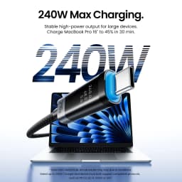 Vention PD240W USB C Cable Digital Display Type C Cable PD3.2 Cord for iPhone 17 16 Samsung S25 MacBook Laptop Fast Chargin Wire