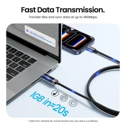 Vention PD240W USB C Cable Digital Display Type C Cable PD3.2 Cord for iPhone 17 16 Samsung S25 MacBook Laptop Fast Chargin Wire
