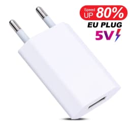 1-5Pcs Universal 5V 1A EU Plug USB Wall Phone Charger For iPhone Charger Power Adapter