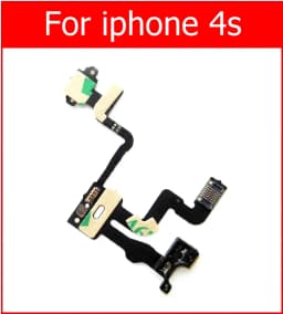 Genuine Mute&Volume&Power Flex Cable for iPhone 4 4S 5 5S 5C SE Volume &power switch on/off button flex ribbon replacement parts