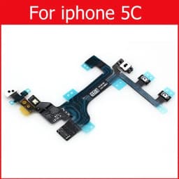 Genuine Mute&Volume&Power Flex Cable for iPhone 4 4S 5 5S 5C SE Volume &power switch on/off button flex ribbon replacement parts