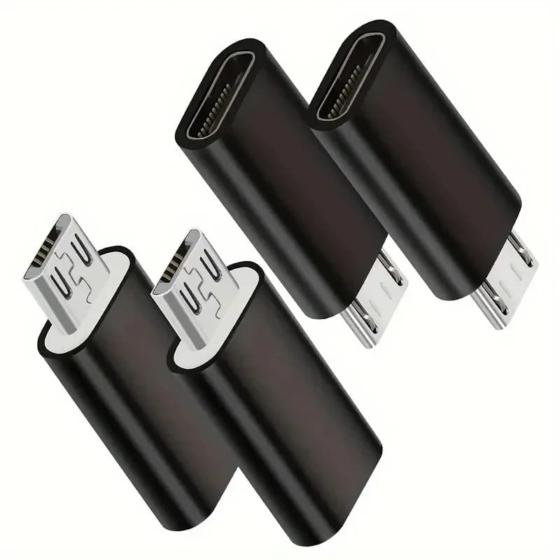 USB C/Micro To Micro/USB-C Adapter Type-C Female Converters, Charging And Data Sync for Galaxy S7 And More Micro Port Devices