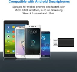 USB C/Micro To Micro/USB-C Adapter Type-C Female Converters, Charging And Data Sync for Galaxy S7 And More Micro Port Devices