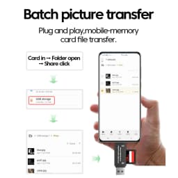 USB Type C To SD TF Card Reader USB 2.0 OTG 2 in 1 MultiFunctional High Speed Smart Memory Cardreader Card Adapter For PC Laptop