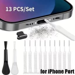 Mobile Phone Dust Plug Port Cleaning Kit 13/10Pcs Computer Keyboard Cleaning Tool For iphone Samsung Huawei Xiaomi Type C Port