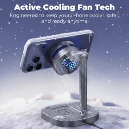 Qi2.2 25W TEC Stand Wireless Charger 3in1 Cooling Magnetic Charging Station for iPhone Sumsung iWatch Airpods