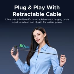 UGREEN 160W Smart Display GaN Charger With Retractable Cable EU Foldable AVS PD 3.1 QC4.0 For MacBook Pro Laptop iPhone Samsung