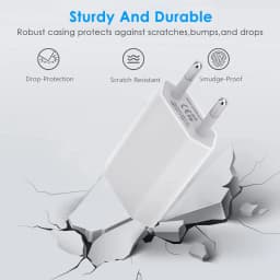 1-5Pcs Mini Universal Eu Plug 5V 1A USB-A Charger Wall Phone Power Adapter For iPhone Xiaomi Huawei Samsung Home Travel Charger