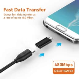 Mini Type C To Micro USB Android Charging Adapter Converter for Samsung Xiaomi Huawei Usbc To Microusb V8 Sync Charger Jack