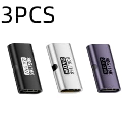USB C to C Adapter PD3.1 240W Female to Female 80Gbps Fast Charging 16K 60Hz High Speed Type C Connector Converter