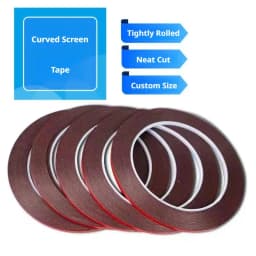 2MM Curved Screen Double-Sided Adhesive Repair 0.3mm Foam Mobile Phone LCD Computer Curved Screen Frame Sealing
