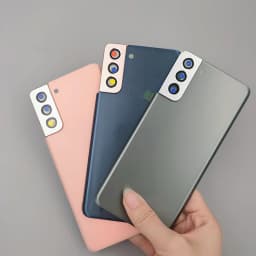 A+ Back Glass Battery Cover For Samsung Galaxy S21 Plus S21+ 5G SM-G996B Rear Door Housing Case Repair Replacement Parts & Glue