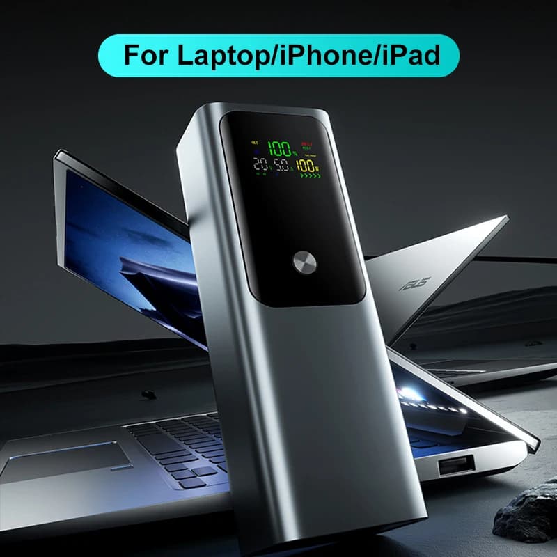 PD 100W DIY Battery Charger Case Fast Charging for 4PCS 21700 Polymer 20000mA Battery Power Bank Box for Macbook Need Welding