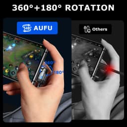 AUFU 540° USB C to Type C Cable 60W Fast Charging Spring Cable for iPhone17 Samsung Xiaomi Coiled Phone Car Charger Type-C Cable