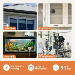 2.4/5GHz WiFi 3MP 1080P HD Night Vision Paste Mount Security Camera Indoor Home Surveillance Safety Monitoring 2026