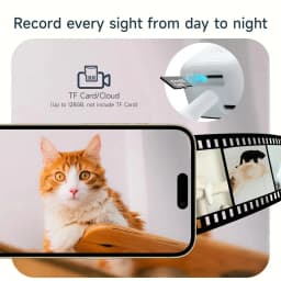 2.4/5GHz WiFi 3MP 1080P HD Night Vision Paste Mount Security Camera Indoor Home Surveillance Safety Monitoring 2026