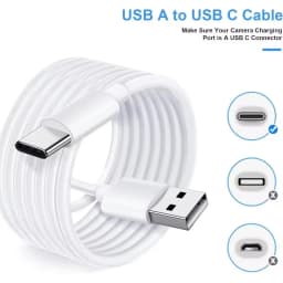 1/3/5/8/10M Micro USB C Cable Long Power Extension Cord for Xiaomi Mi Camera Laptop Security Cameras Type C to C Charging Wire