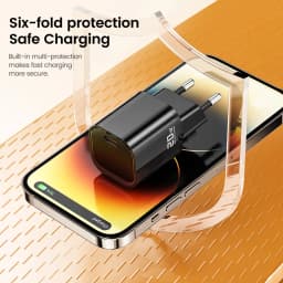 Toocki PD 20W Type C GaN Charger Fast Charging For iPhone 17 16 Pro Max Samsung Xiaomi Mini KR Plug USB-C Charger With 60W Cable