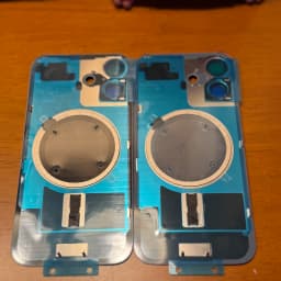 Rear Back Glass Replacement For iPhone 15 Pro 16 Pro Max Rear Cover With Camera Lens Bracket Built-in Magnets Repair Spare Parts