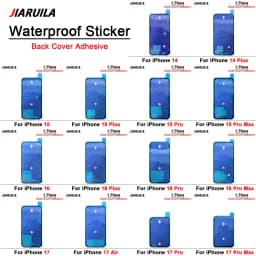 1Pcs，Back Cover Glass Housing Waterproof Seal Sticker For iPhone 14 Plus 15 16 Pro Max 17 Air Phone Repair Tape Parts
