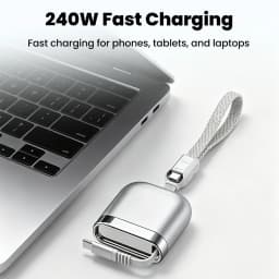 240W USB C to USB C Super Charging Retractable Cable Portable Type C Fast Charge Data Cable for Iphone 17 16 Samsung Huawei