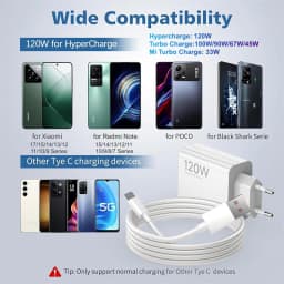 Original Xiaomi Charger 120W 100W Fast Turbo Charge Adapter Xiaomi 18 17 17T 15 14 13 12 14T 13T 12S Pro POCO F9 Ultra F7 Redmi