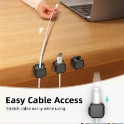 36/16/8/3 PCS Magnetic Cable Clips Cable Adhesive Wire Keeper Cord Cable Organizer Adjustable Cord Holder Charging Cables Winder