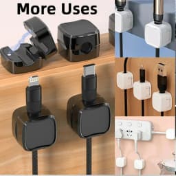 36/16/8/3 PCS Magnetic Cable Clips Cable Adhesive Wire Keeper Cord Cable Organizer Adjustable Cord Holder Charging Cables Winder