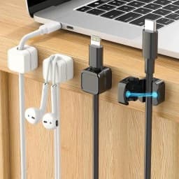36/16/8/3 PCS Magnetic Cable Clips Cable Adhesive Wire Keeper Cord Cable Organizer Adjustable Cord Holder Charging Cables Winder