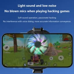 Mobile Phone Radiator Ice Cooler Magnetic Snap-On Cooling Fan RGB Lights Portable Game Cooler For Vlog Mobile Gaming