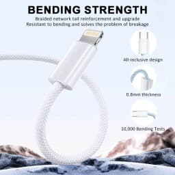 60W Fast Charging Nylon Braided USB-C to Type C Color Cable PD For iPhone 13 14 Pro Max 11 12 XR XS Max Plus Samsung Data Sync