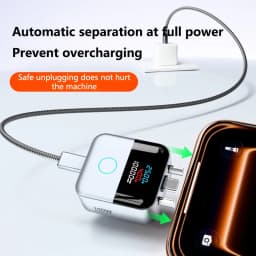 140W Smart Full Charge Self-Cut Adapter Digital Display Universal Auto Disconnect for Night Charging Prevention Separator