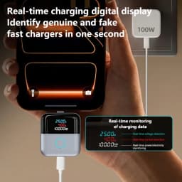 140W Smart Full Charge Self-Cut Adapter Digital Display Universal Auto Disconnect for Night Charging Prevention Separator