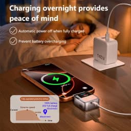 140W Smart Full Charge Self-Cut Adapter Digital Display Universal Auto Disconnect for Night Charging Prevention Separator