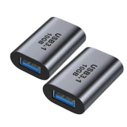 USB‑C Female to USB‑A Female Adapter USB3.1 Gen2 10Gbps High‑Speed OTG Data Transfer Coupler Connector