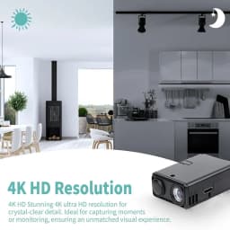 New 4K Camera WiFi Wireless Monitor Night Vision Remote Motion Detecting Camcorders Security Protection Indoor Surveillance 2026