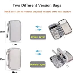 Travel Cable Bag Portable Digital Storage Pouch Charger Data Cable USB Bag Organizer Waterproof Electronic Accessory Storage Bag
