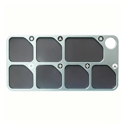 7-Grid Aluminum Alloy Magnetic Parts Tray Anti-lost Screw Organizer for Phone Repair and Small Hardware Sorting