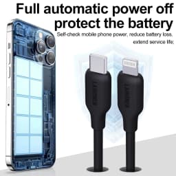 LAIHONEN Fast Charging Cable USB-C to Lightning Flexible and Durable Silicone for iPhone 13 12 11 Pro Max X XS XR iPad